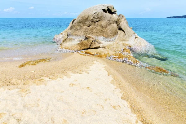 Asie baie île blanc plage sud Chine mer samui — Photo