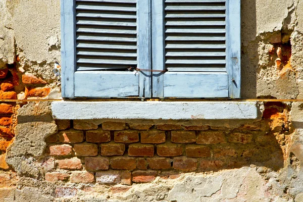 Window  lonate ceppino varese italy abstract  the concrete  blu — Stock Photo, Image