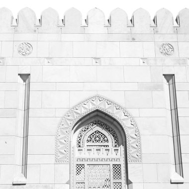 Umman muscat büyük cami duvarına