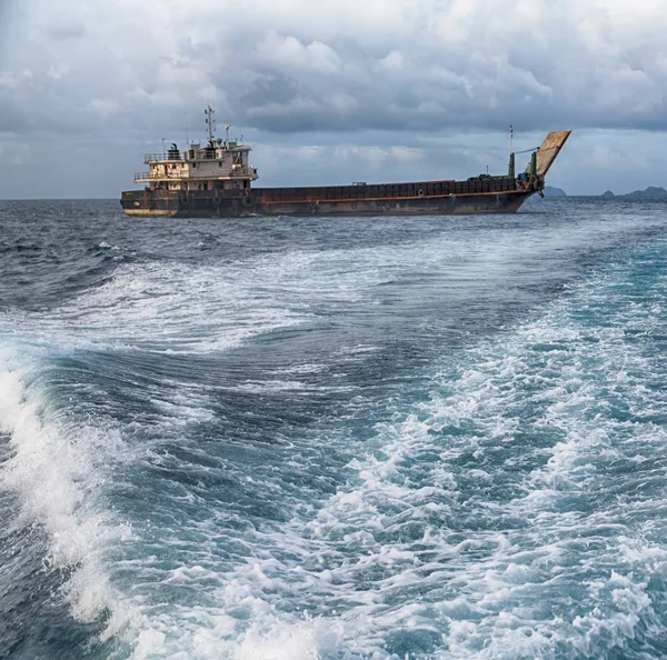 Pohled z lodi a Tichý oceán — Stock fotografie