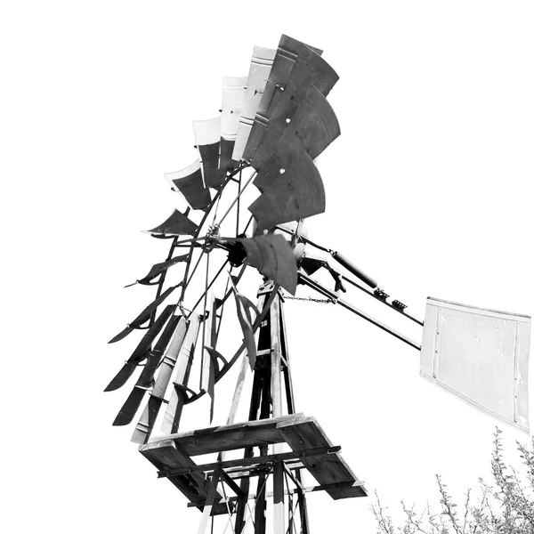 Na tecnologia de turbina de moinho de vento do parque nacional — Fotografia de Stock