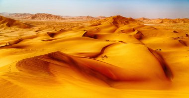 En düşük rub al hali boş çeyrek ve açık Umman eski çöl 