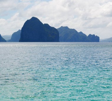 Pasifik Okyanusu bulutlar ve ışıklar 