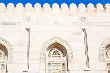 Umman muscat büyük cami duvarına