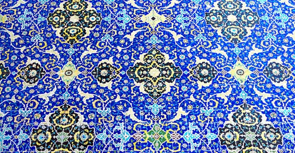 Em iran os azulejos decorativos velhos — Fotografia de Stock