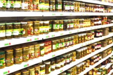 İran'da soyut süpermarket bulanıklık 