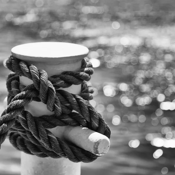 a rope in  yacht accessory  boat