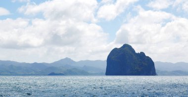 Pasifik Okyanusu bulutlar ve ışıklar 