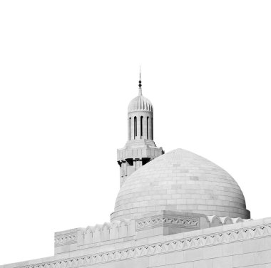 Umman muscat oteli eski Camii Minare ve din gökyüzü temizleyin