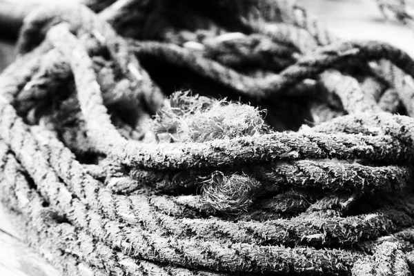 Ein Seil im Boot-Zubehör — Stockfoto