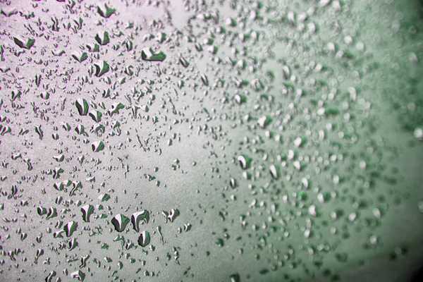 In a car after the rain some drops of water — Stock Photo, Image