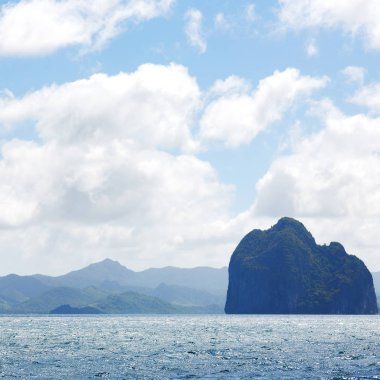 Pasifik Okyanusu bulutlar ve ışıklar 