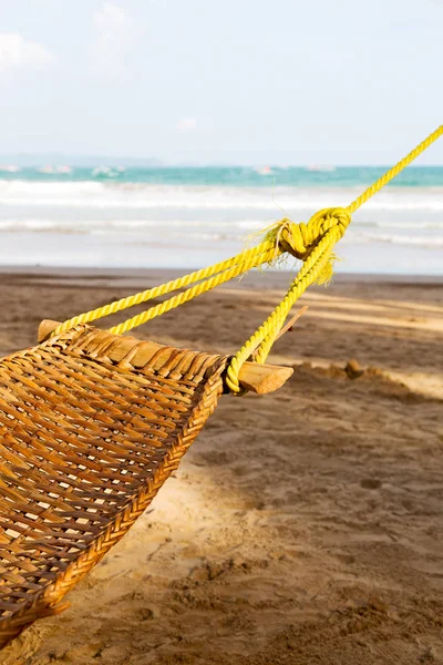 View from an hammock near ocean  beach — Stock Photo, Image