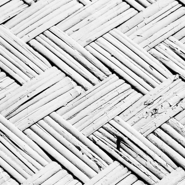 Uma construção de parede em bambu de vime — Fotografia de Stock