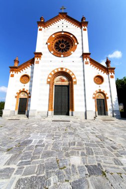  Kilise mercallo tuğla kule lombardy kapalı    