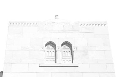 Umman muscat büyük cami duvarına