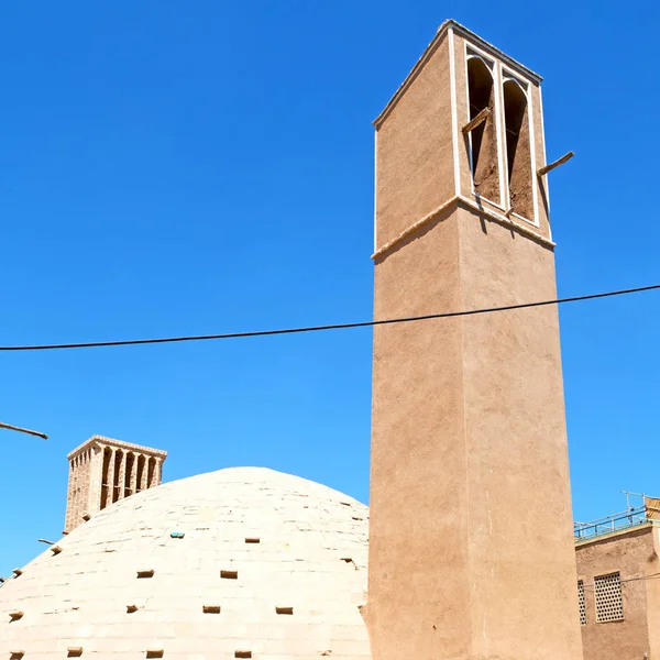 V Írán yazd staré věže větru — Stock fotografie