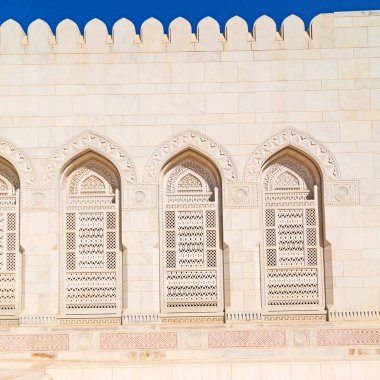 Umman muscat büyük cami duvarına