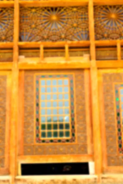 In iran  the old   architecture   window — Stock Photo, Image