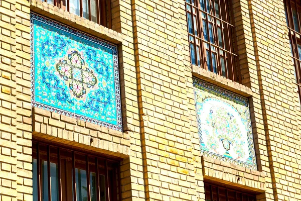 In iran the old decorative    tiles — Stock Photo, Image