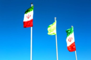 İran İran dalgalanan bayrak 