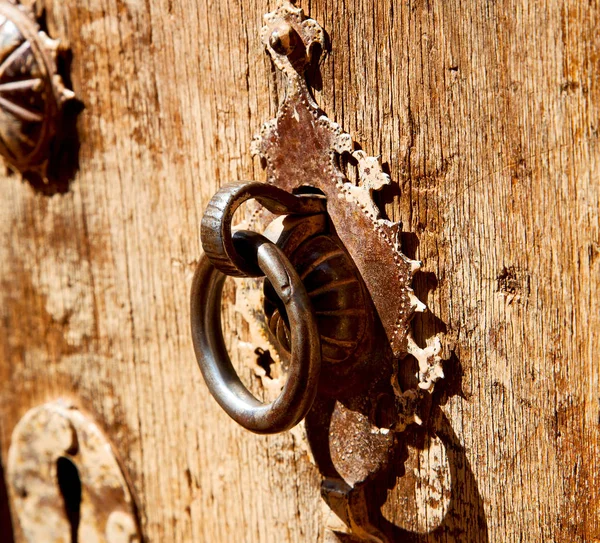 In iran antique  door entrance — Stock Photo, Image