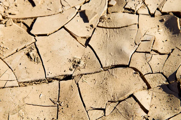 Hnědé suchý písek eroze a Abstrakt — Stock fotografie
