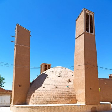İran yazd eski Rüzgar kule