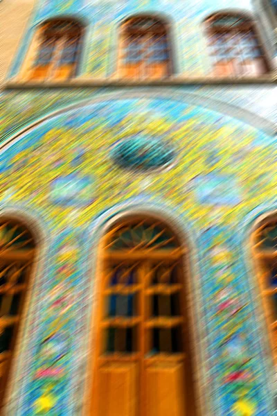 이란에서 오래 된 장식 타일 — 스톡 사진