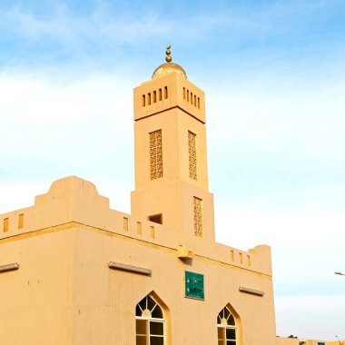 Umman muscat oteli eski Camii Minare ve din gökyüzü temizleyin