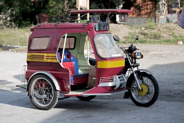 Asya philipphines tipik motosiklet 