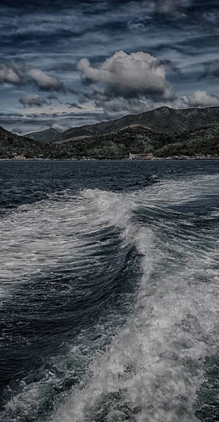 Blick vom Boot auf den Pazifik — Stockfoto