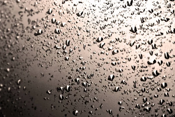 In a car after the rain some drops of water — Stock Photo, Image