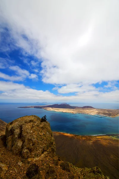 Blume Spanien Miramar Del Rio Hafen Rock Stone Himmel Wolke — Stockfoto