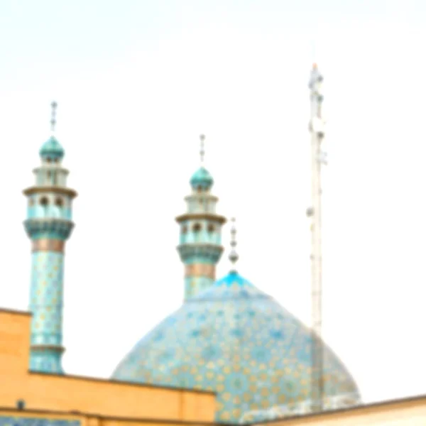 En iran et ancien minaret de mosquée antique — Photo