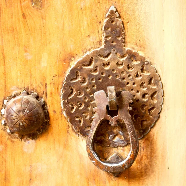 In iran antique door entrance — Stock Photo, Image