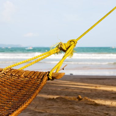    ocean beach yakınındaki bir hamak üzerinden görüntülemek  