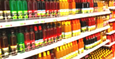 İran soyut süpermarkette bulanık