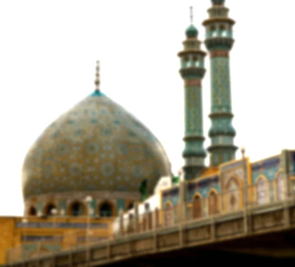 Em iran e antigo antigo minarete mesquita — Fotografia de Stock