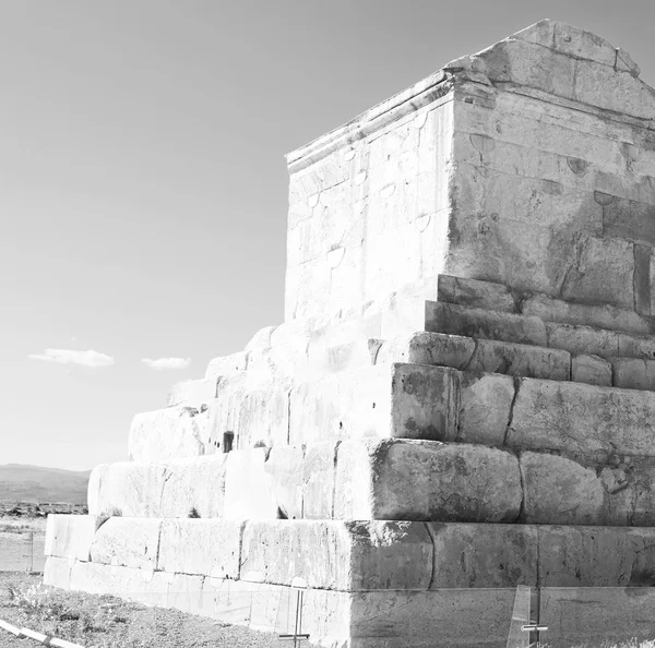 In iran   pasargad  the old  construction — Stock Photo, Image