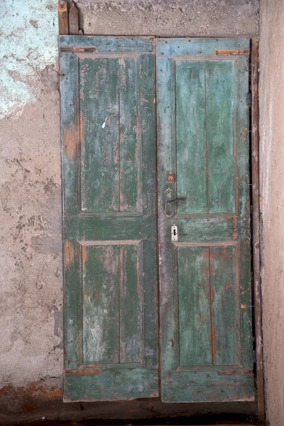 Santo Antonino Abstract Samarate Rusty Brass Brown Knocker Door Curch — Stock Photo, Image
