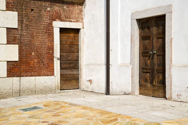 Italia Chiesa Santo Antonino Varese Vecchia Porta Ingresso Mosaico Soleggiato — Foto Stock