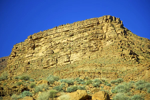 in   africa morocco the atlas dry mountain ground isolated hill valley