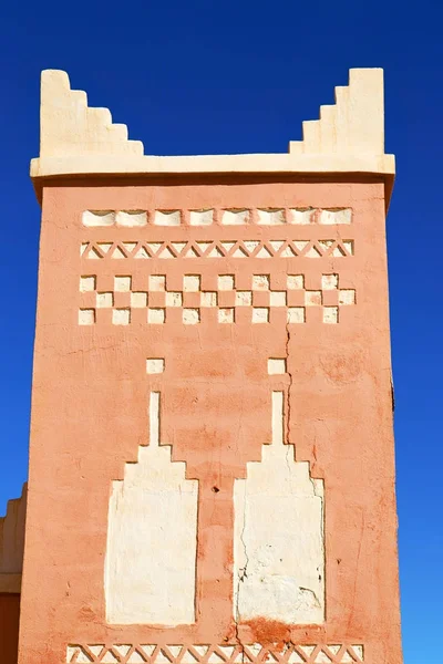 Maroc Afryki Minaret Błękitne Niebo — Zdjęcie stockowe