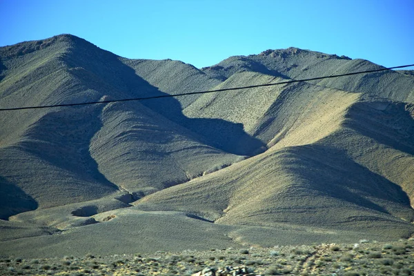 valley in    africa morocco the atlas dry  mountain ground isolated hill