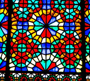 İran'da bulanıklık windows Eski Camii geleneksel doğal ışık renkleri