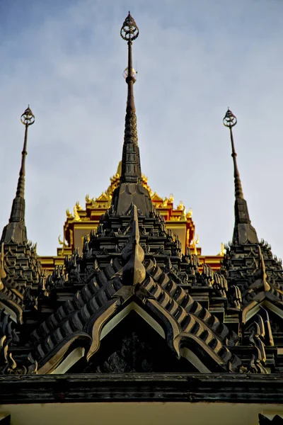 Asia  thailand    temple abstract        and  colors religion — Stock Photo, Image