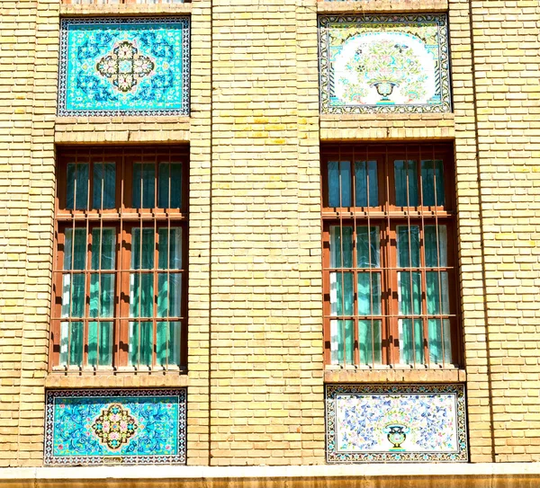 Em iran os azulejos decorativos velhos — Fotografia de Stock