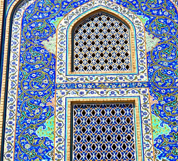 Em iran os azulejos decorativos velhos — Fotografia de Stock