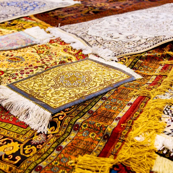 En iran alfombra antigua textil — Foto de Stock